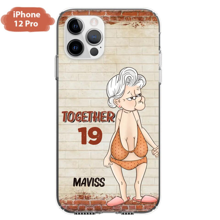 Custom Personalized Old Couple Phone Case - Gift Idea For Old Couple - Gift For Him/Her - Case For iPhone And Samsung