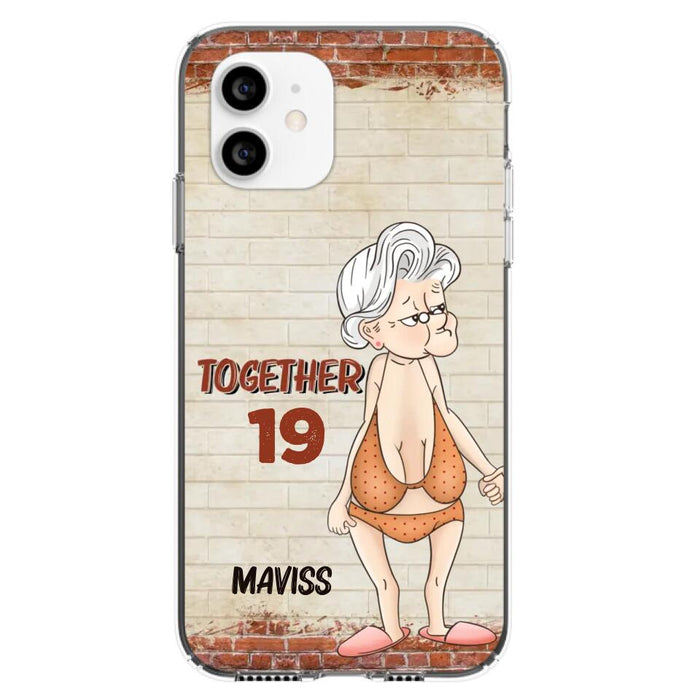 Custom Personalized Old Couple Phone Case - Gift Idea For Old Couple - Gift For Him/Her - Case For iPhone And Samsung