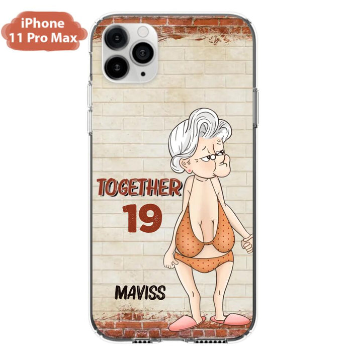 Custom Personalized Old Couple Phone Case - Gift Idea For Old Couple - Gift For Him/Her - Case For iPhone And Samsung