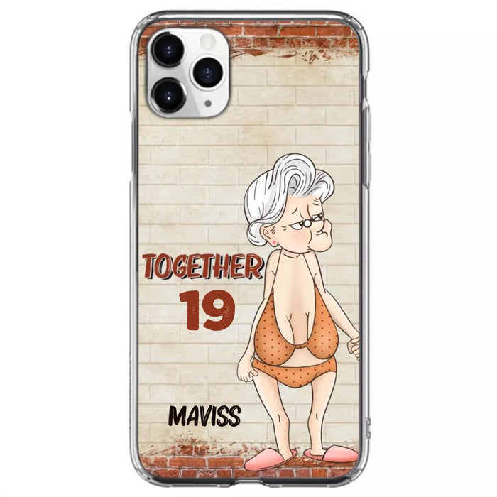 Custom Personalized Old Couple Phone Case - Gift Idea For Old Couple - Gift For Him/Her - Case For iPhone And Samsung