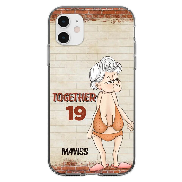 Custom Personalized Old Couple Phone Case - Gift Idea For Old Couple - Gift For Him/Her - Case For iPhone And Samsung