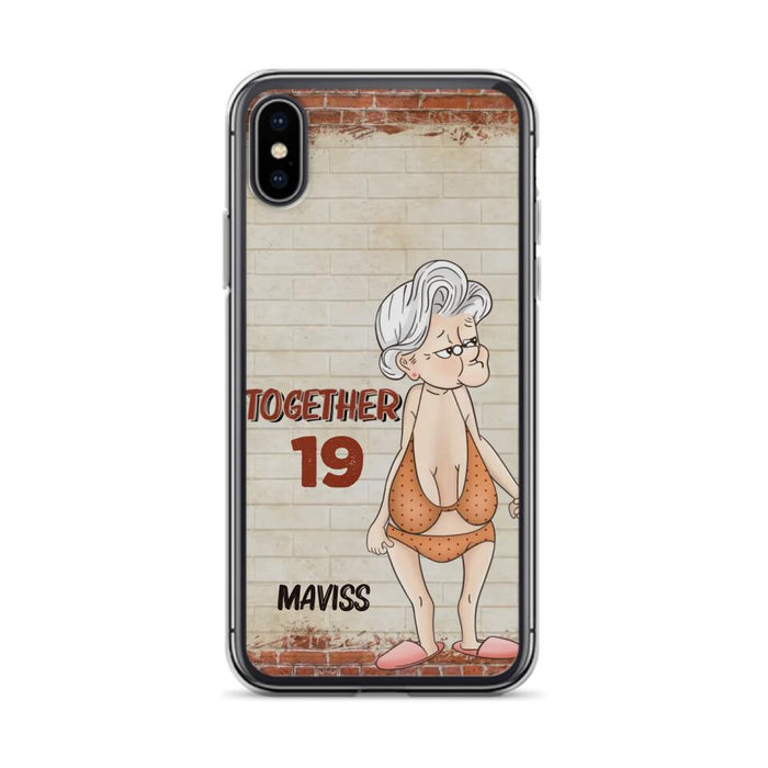 Custom Personalized Old Couple Phone Case - Gift Idea For Old Couple - Gift For Him/Her - Case For iPhone And Samsung