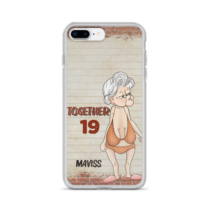 Custom Personalized Old Couple Phone Case - Gift Idea For Old Couple - Gift For Him/Her - Case For iPhone And Samsung