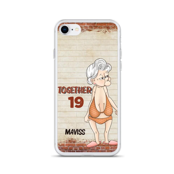 Custom Personalized Old Couple Phone Case - Gift Idea For Old Couple - Gift For Him/Her - Case For iPhone And Samsung