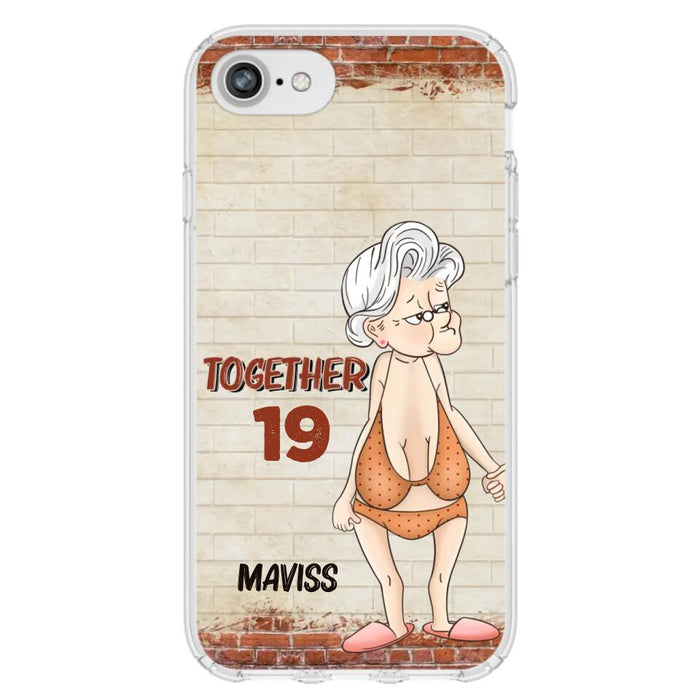 Custom Personalized Old Couple Phone Case - Gift Idea For Old Couple - Gift For Him/Her - Case For iPhone And Samsung