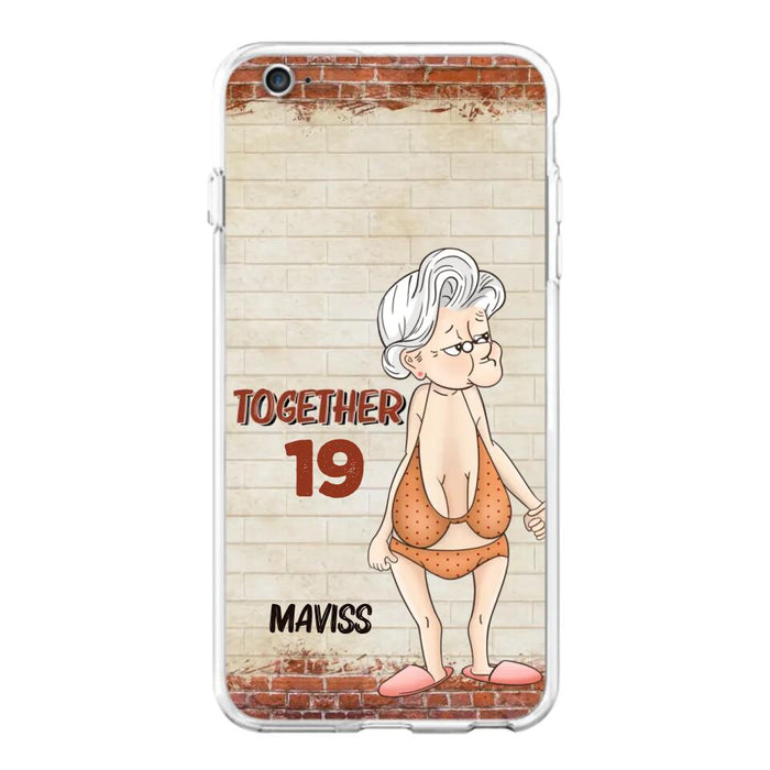 Custom Personalized Old Couple Phone Case - Gift Idea For Old Couple - Gift For Him/Her - Case For iPhone And Samsung