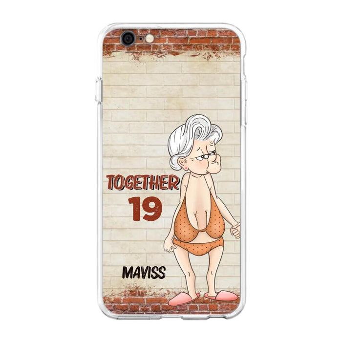 Custom Personalized Old Couple Phone Case - Gift Idea For Old Couple - Gift For Him/Her - Case For iPhone And Samsung