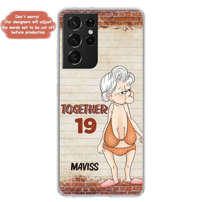 Custom Personalized Old Couple Phone Case - Gift Idea For Old Couple - Gift For Him/Her - Case For iPhone And Samsung