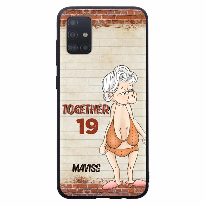 Custom Personalized Old Couple Phone Case - Gift Idea For Old Couple - Gift For Him/Her - Case For iPhone And Samsung