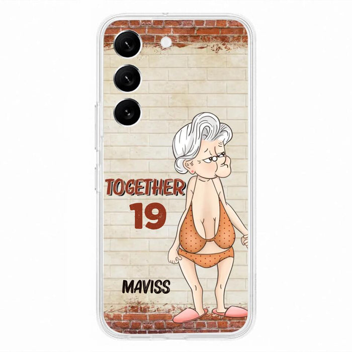 Custom Personalized Old Couple Phone Case - Gift Idea For Old Couple - Gift For Him/Her - Case For iPhone And Samsung