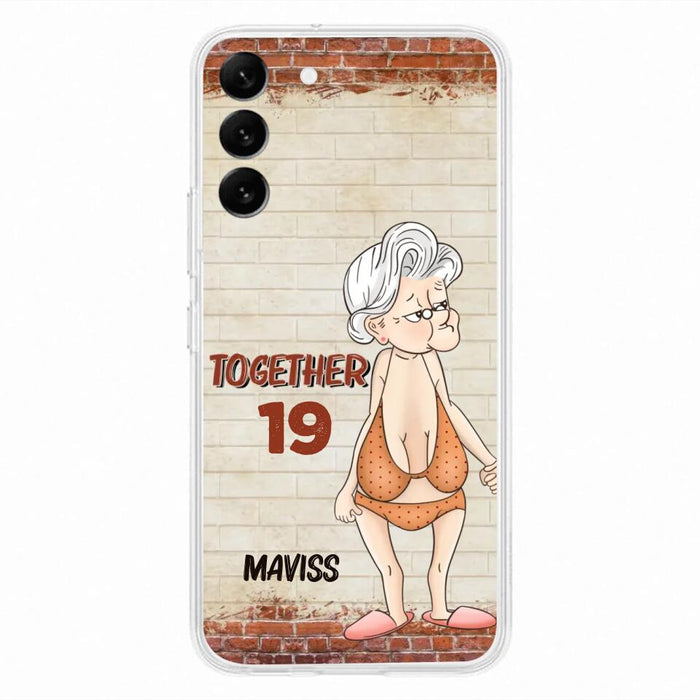 Custom Personalized Old Couple Phone Case - Gift Idea For Old Couple - Gift For Him/Her - Case For iPhone And Samsung