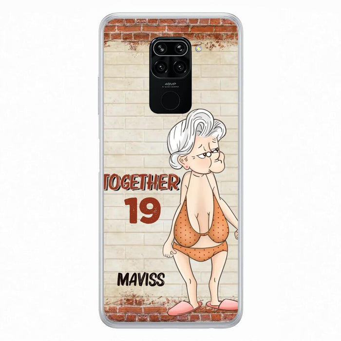 Custom Personalized Old Couple Phone Case - Gift Idea For Old Couple - Gift For Him/Her - Case For Xiaomi, Oppo And Huawei