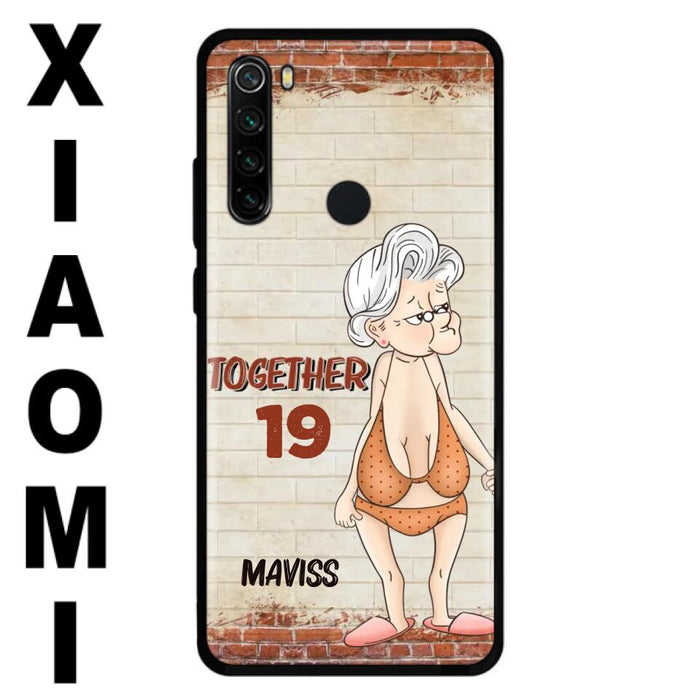 Custom Personalized Old Couple Phone Case - Gift Idea For Old Couple - Gift For Him/Her - Case For Xiaomi, Oppo And Huawei