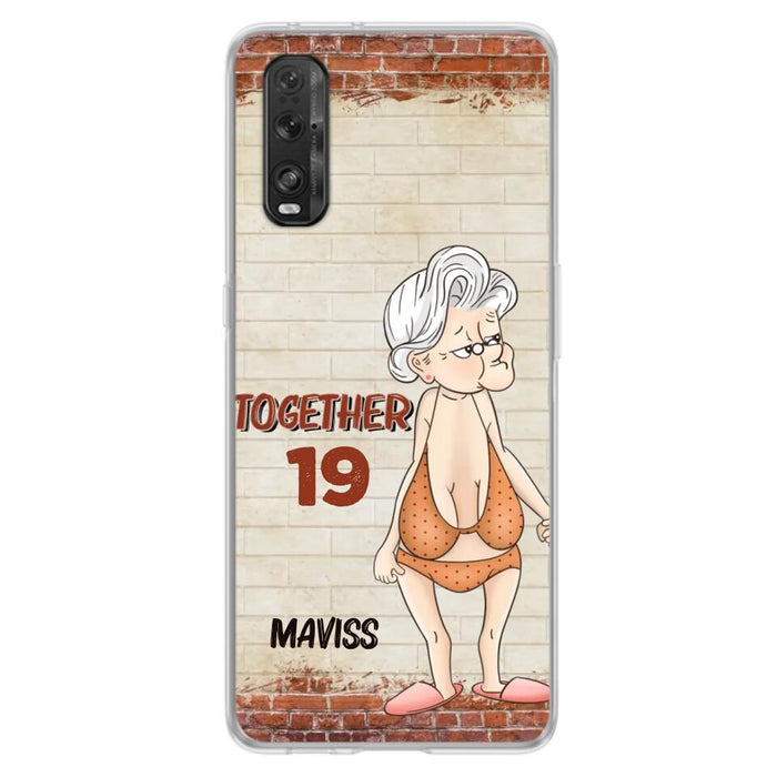 Custom Personalized Old Couple Phone Case - Gift Idea For Old Couple - Gift For Him/Her - Case For Xiaomi, Oppo And Huawei