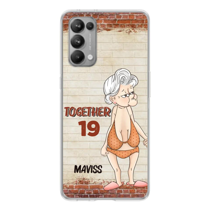 Custom Personalized Old Couple Phone Case - Gift Idea For Old Couple - Gift For Him/Her - Case For Xiaomi, Oppo And Huawei