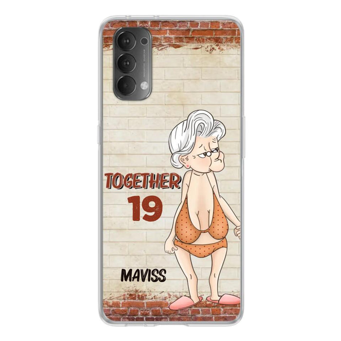 Custom Personalized Old Couple Phone Case - Gift Idea For Old Couple - Gift For Him/Her - Case For Xiaomi, Oppo And Huawei