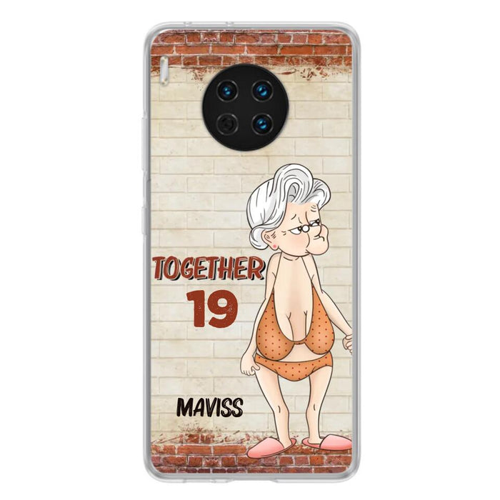 Custom Personalized Old Couple Phone Case - Gift Idea For Old Couple - Gift For Him/Her - Case For Xiaomi, Oppo And Huawei