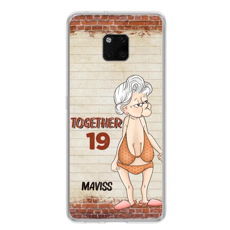 Custom Personalized Old Couple Phone Case - Gift Idea For Old Couple - Gift For Him/Her - Case For Xiaomi, Oppo And Huawei