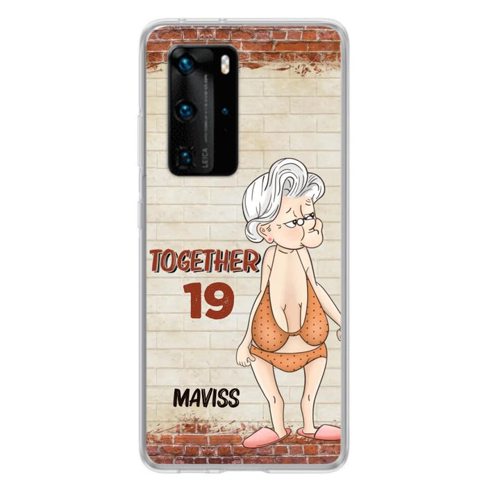 Custom Personalized Old Couple Phone Case - Gift Idea For Old Couple - Gift For Him/Her - Case For Xiaomi, Oppo And Huawei