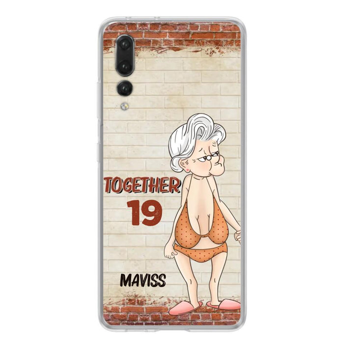 Custom Personalized Old Couple Phone Case - Gift Idea For Old Couple - Gift For Him/Her - Case For Xiaomi, Oppo And Huawei