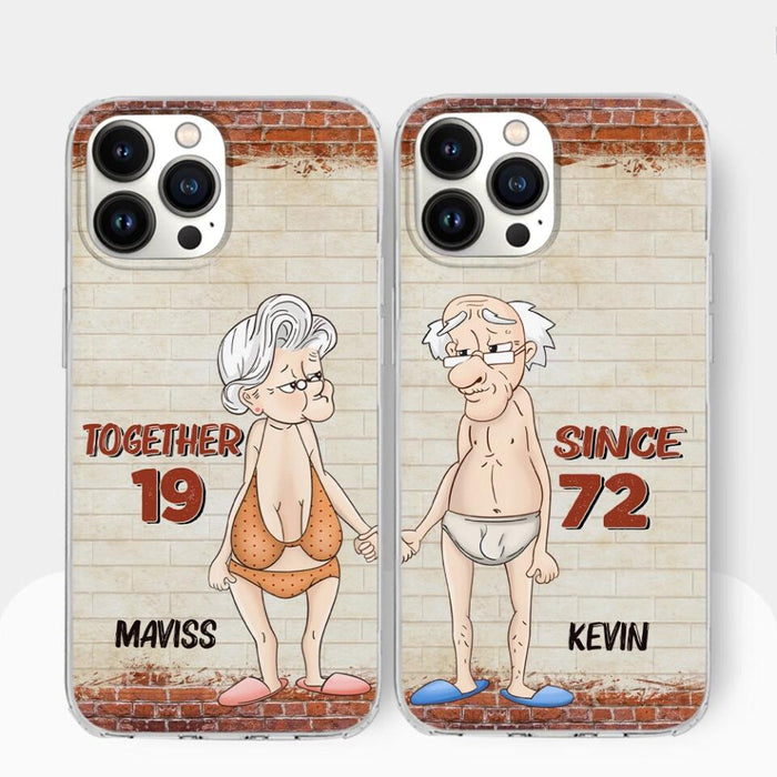 Custom Personalized Old Couple Phone Case - Gift Idea For Old Couple - Gift For Him/Her - Case For iPhone And Samsung