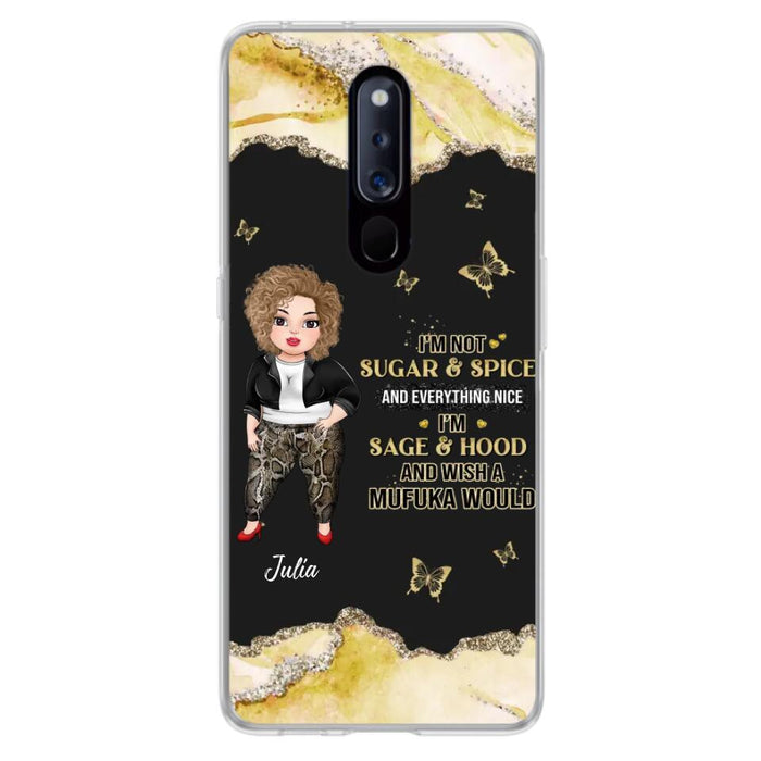 Custom Personalized Chubby Girl Phone Case for Xiaomi/ Oppo/ Huawei - Gift Idea For Friends/ Birthday - I'm Sage & Hood And Wish A Mufuka Would