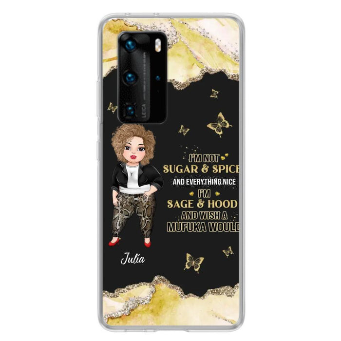 Custom Personalized Chubby Girl Phone Case for Xiaomi/ Oppo/ Huawei - Gift Idea For Friends/ Birthday - I'm Sage & Hood And Wish A Mufuka Would