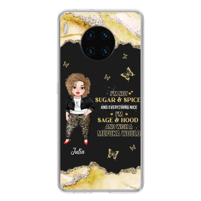 Custom Personalized Chubby Girl Phone Case for Xiaomi/ Oppo/ Huawei - Gift Idea For Friends/ Birthday - I'm Sage & Hood And Wish A Mufuka Would