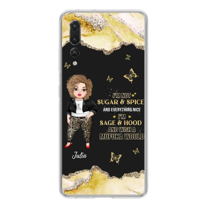 Custom Personalized Chubby Girl Phone Case for Xiaomi/ Oppo/ Huawei - Gift Idea For Friends/ Birthday - I'm Sage & Hood And Wish A Mufuka Would