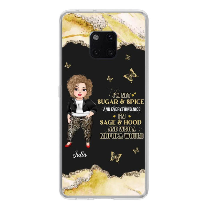 Custom Personalized Chubby Girl Phone Case for Xiaomi/ Oppo/ Huawei - Gift Idea For Friends/ Birthday - I'm Sage & Hood And Wish A Mufuka Would