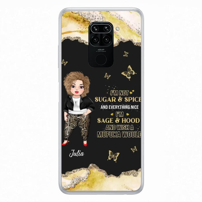 Custom Personalized Chubby Girl Phone Case for Xiaomi/ Oppo/ Huawei - Gift Idea For Friends/ Birthday - I'm Sage & Hood And Wish A Mufuka Would