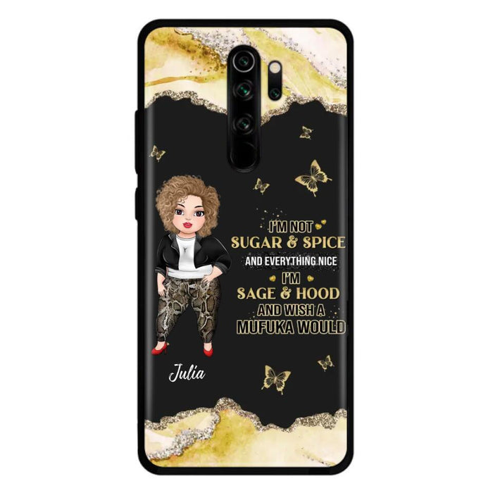 Custom Personalized Chubby Girl Phone Case for Xiaomi/ Oppo/ Huawei - Gift Idea For Friends/ Birthday - I'm Sage & Hood And Wish A Mufuka Would