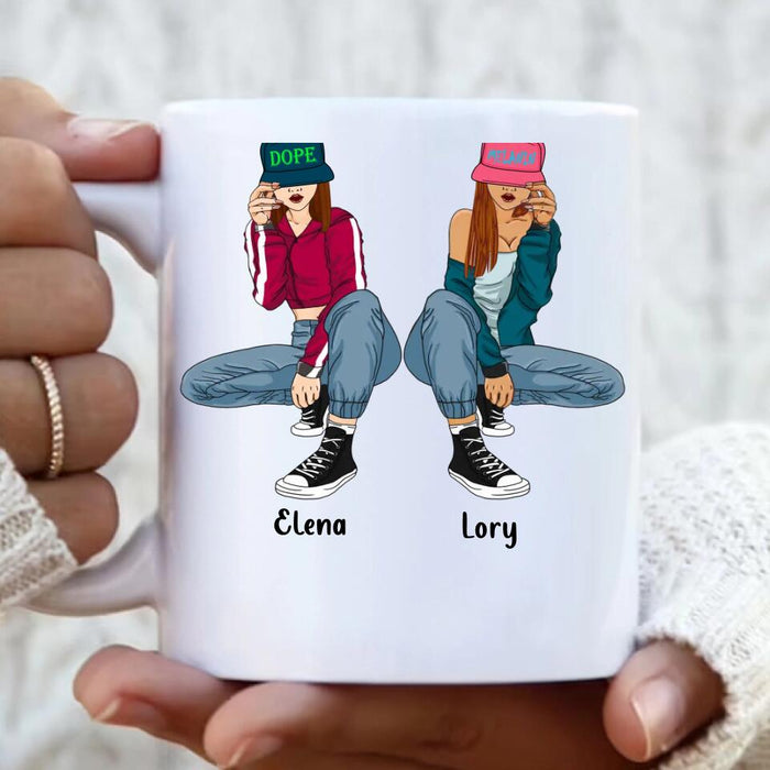 Custom Personalized Hip Hop Girls Coffee Mug - Best Gift For Best Friends