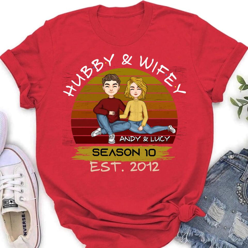 Personalized Couple Shirt - Gift Idea For Couple/Mother's Day Gift From Husband - Hubby & Wifey