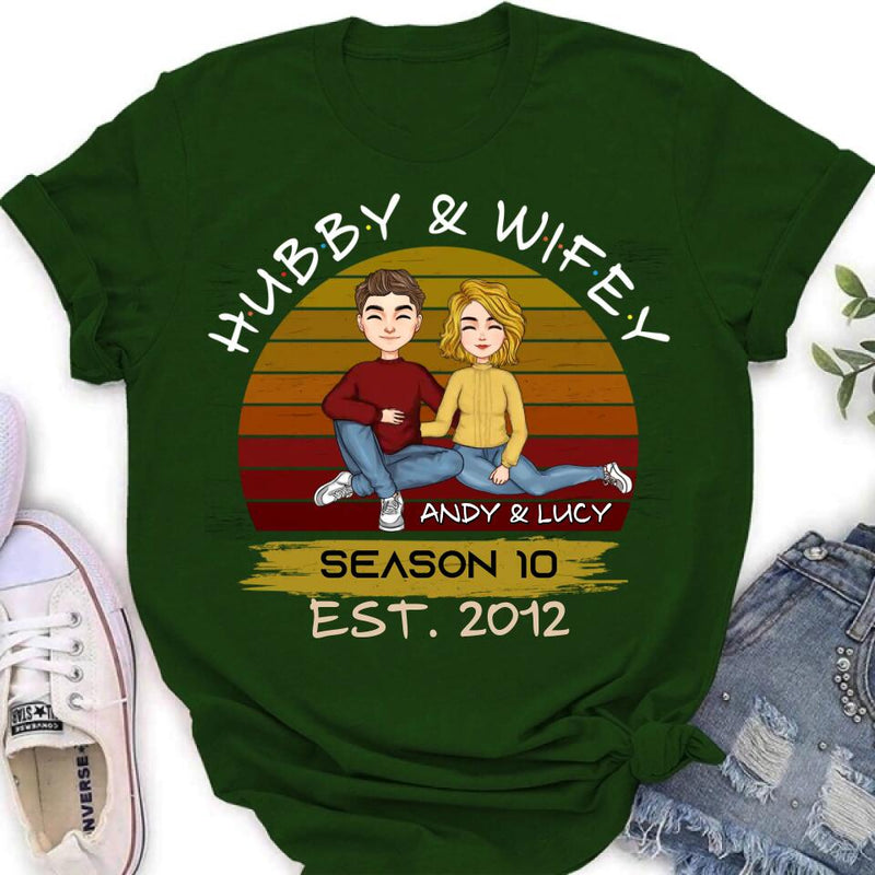 Personalized Couple Shirt - Gift Idea For Couple/Mother's Day Gift From Husband - Hubby & Wifey