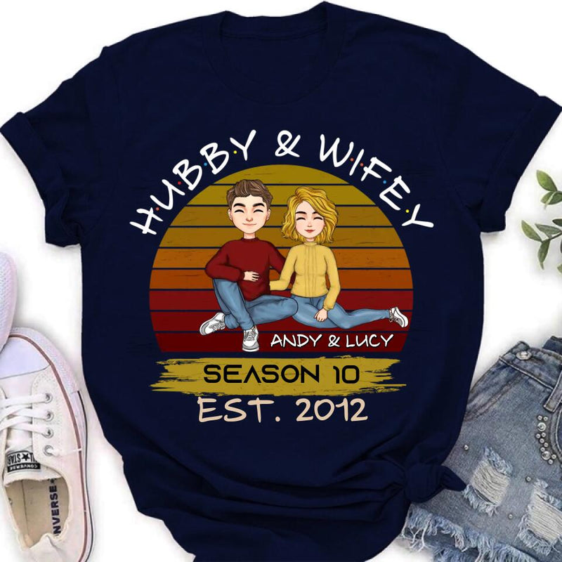 Personalized Couple Shirt - Gift Idea For Couple/Mother's Day Gift From Husband - Hubby & Wifey