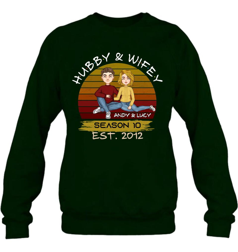 Personalized Couple Shirt - Gift Idea For Couple/Mother's Day Gift From Husband - Hubby & Wifey