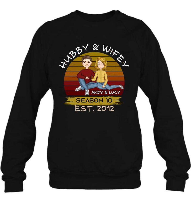 Personalized Couple Shirt - Gift Idea For Couple/Mother's Day Gift From Husband - Hubby & Wifey