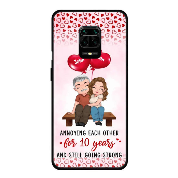 Custom Personalized Couple Phone Case - Gift Idea For Couple - Mother's Day Gift For Wife From Husband - Annoying Each Other For 15 Years And Still Going Strong - Case For Oppo, Xiaomi & Huawei