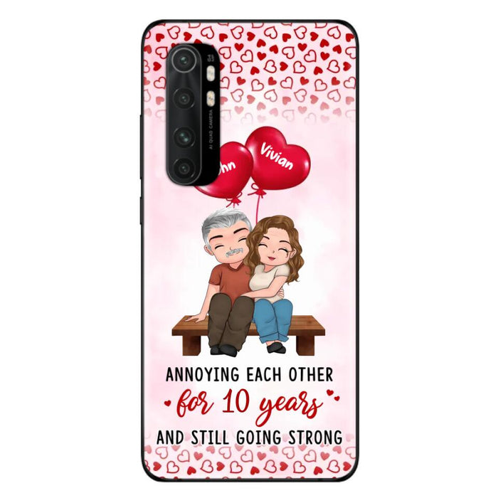 Custom Personalized Couple Phone Case - Gift Idea For Couple - Mother's Day Gift For Wife From Husband - Annoying Each Other For 15 Years And Still Going Strong - Case For Oppo, Xiaomi & Huawei