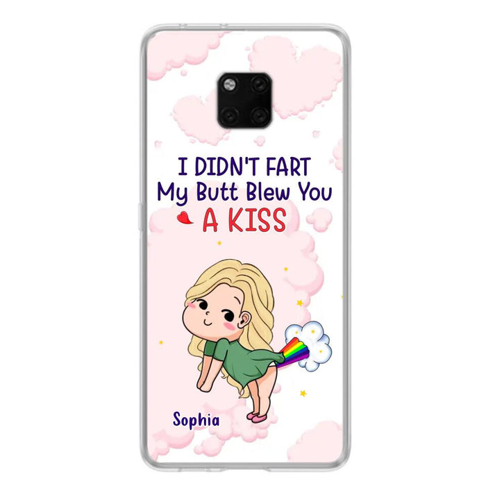 Personalized Fart Couple Phone Case - Funny Valentine's Day Gift For Couple - I Didn't Fart My Butt Blew You A Kiss - Case For Xiaomi, Oppo And Huawei