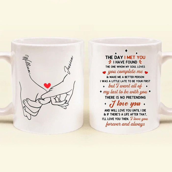 Custom Personalized Couple Coffee Mug -  Valentine's Day Gift Ideas For Couple - Gift For Her/ Him - I Love You Forever And Always