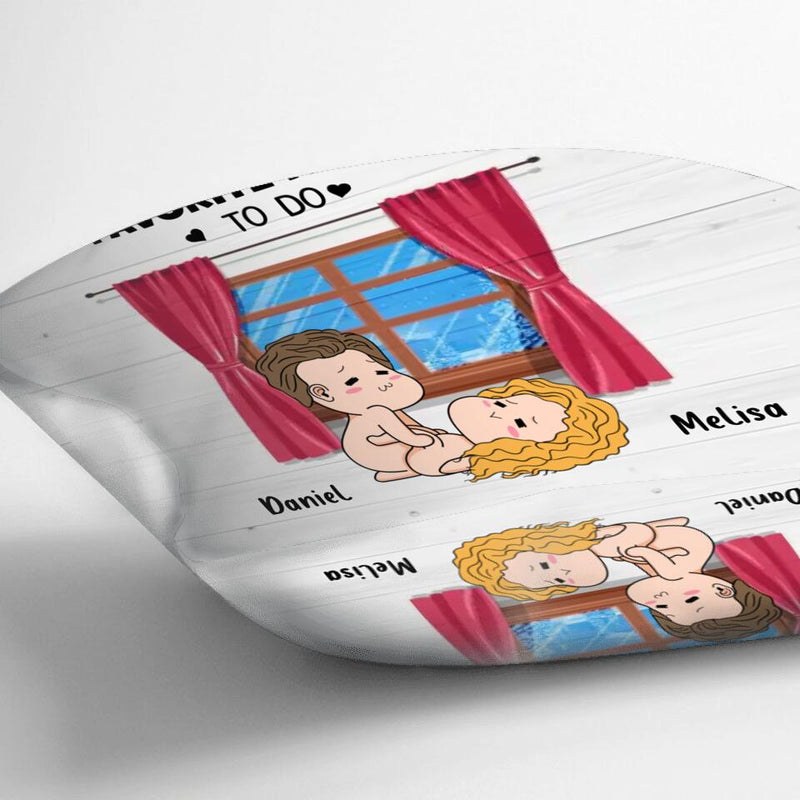 Personalized Fleece Throw Blanket/Quilt/Pillow Cover - Valentine's Day Gift - Making You Horny And Making You Smile Are My Two Favorite Things To Do