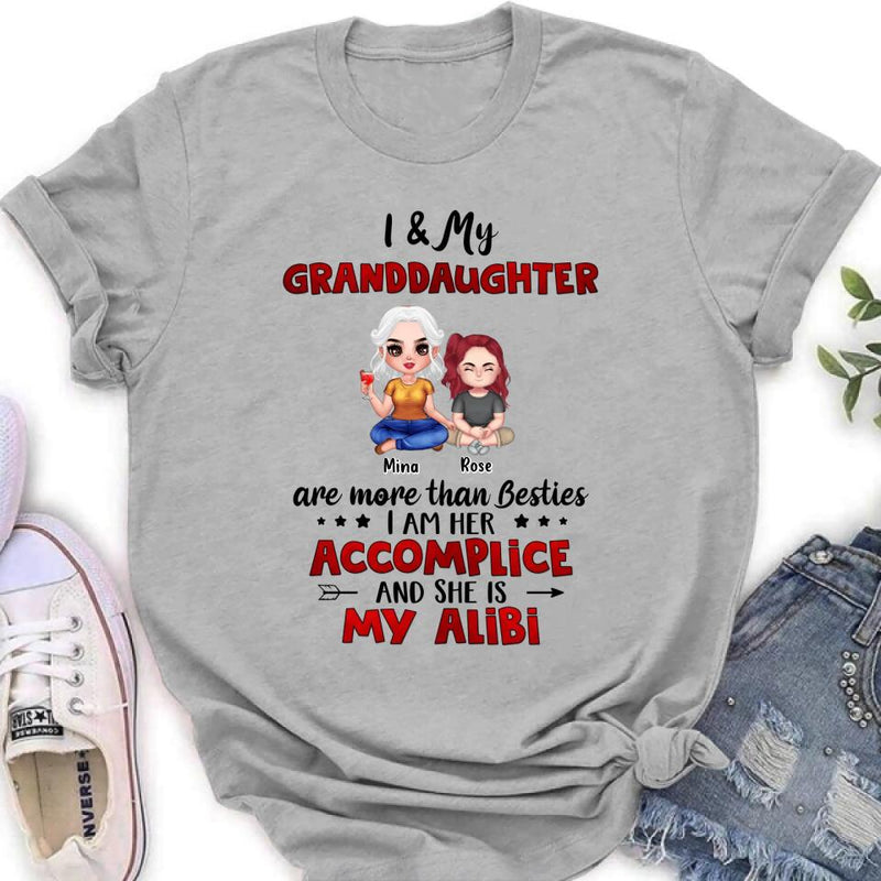 Personalized Grandma & Grandkids T-shirt - Gift Idea For Grandma/ Grandkid - I & My Grandkids Are More Than Besties