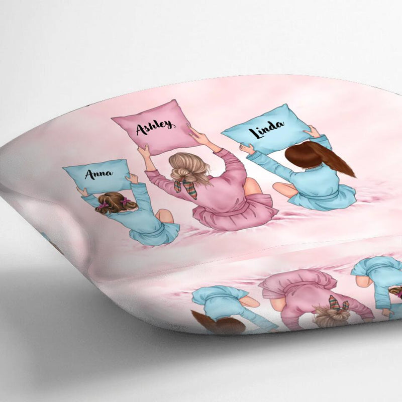 Personalized Mom & Daughter Quilt/Fleece Throw Blanket/Pillow Cover - Gift Idea For Mother's Day - The Love Between Mom & Daughters Knows No Distance