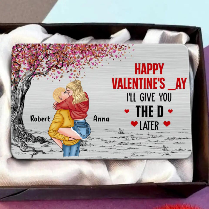 Custom Personalized Couple Wallet Aluminum Card - Gifts for Couple/ Valentine's Day - Happy Valentine's Day