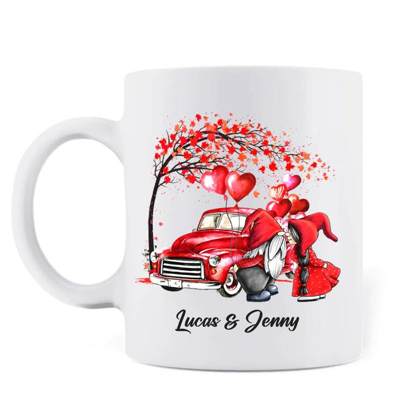 Personalized Gnome Couple Coffee Mug - Mother's Day Gift For Wife From Husband - The Day I Met You