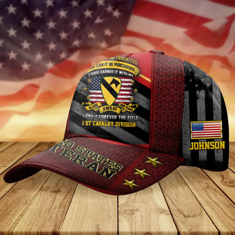 Personalized United States Veteran Baseball Cap - Gift Idea For Veterans