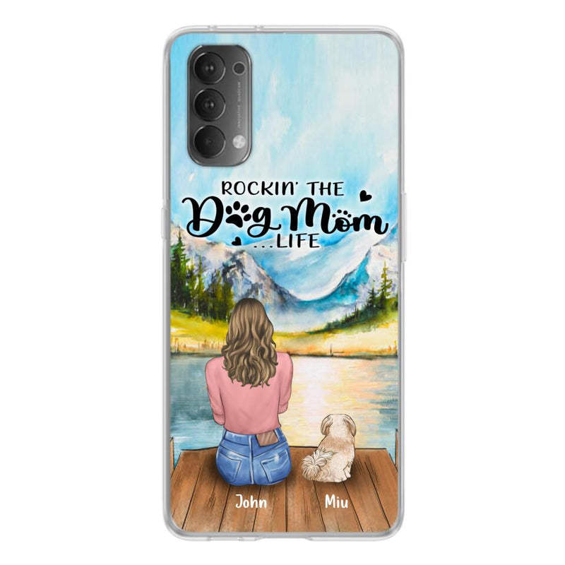 Personalized Dog Mom Phone Case - Gifts For Dog Lover With Up to 7 Dogs - Rockin' The Dog Mom Lifess