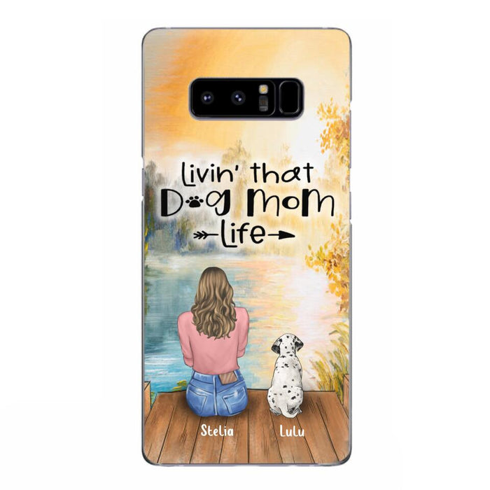 Custom Personalized Dog Mom Phone Case - Gift for Dog Lovers - iPhone & Samsung Case with upto 4 Dogs